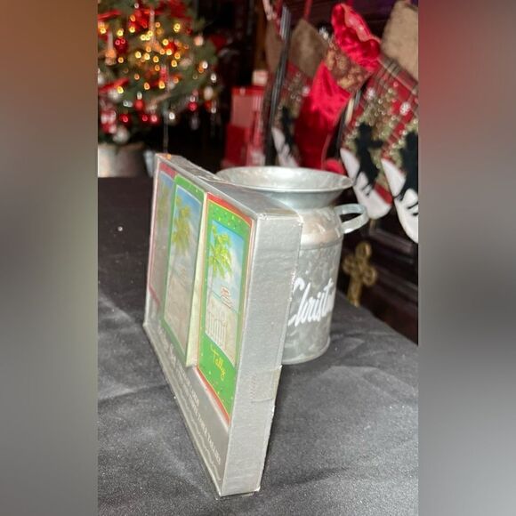 NEW “Happy Holidays” Bridge Set 2 Card Decks & 8 Tallies 2 & 3 Table NIB - Picture 2 of 3